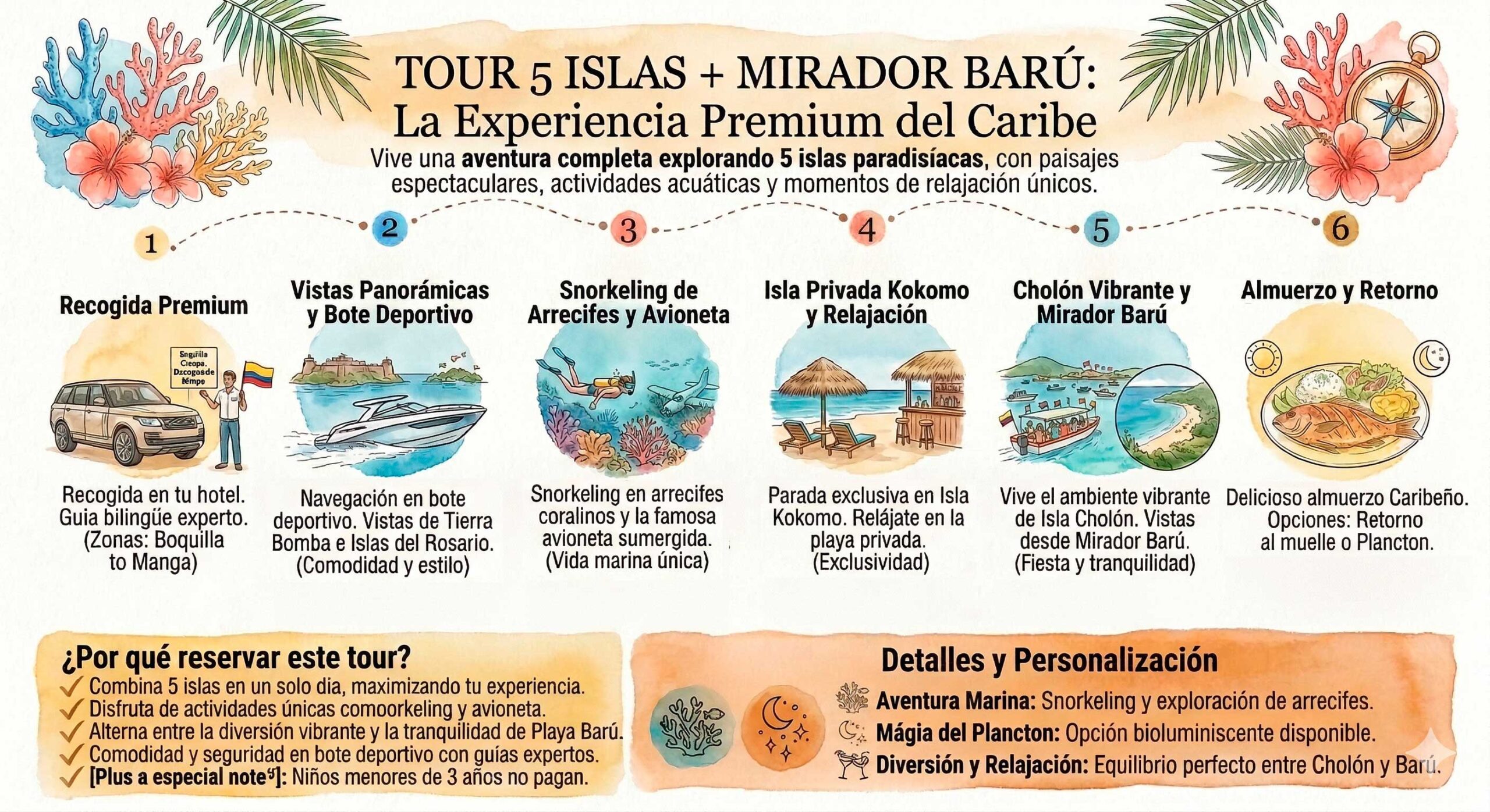 reserva 5 islas cartagena